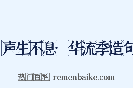 声生不息·华流季造句是什么意思的图片